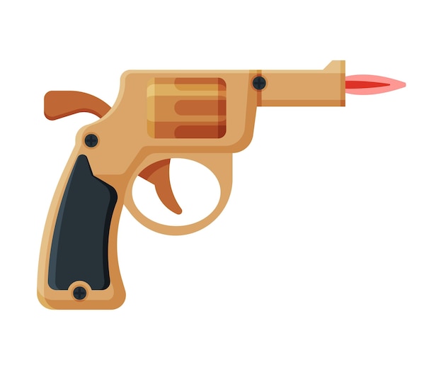 Vector ilustración vectorial de equipos de fumar inflamables con encendedor de cigarrillos en forma de pistola retro