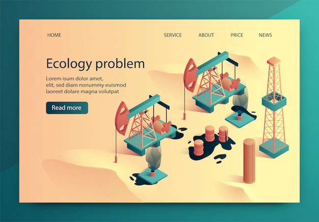 Ilustración vectorial es un problema de ecología escrita.