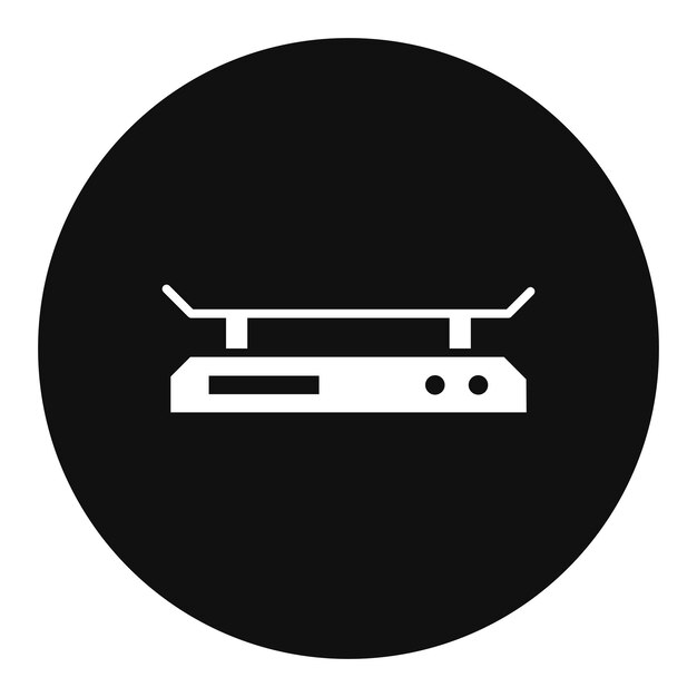 Ilustración vectorial de la escala de peso electrónica