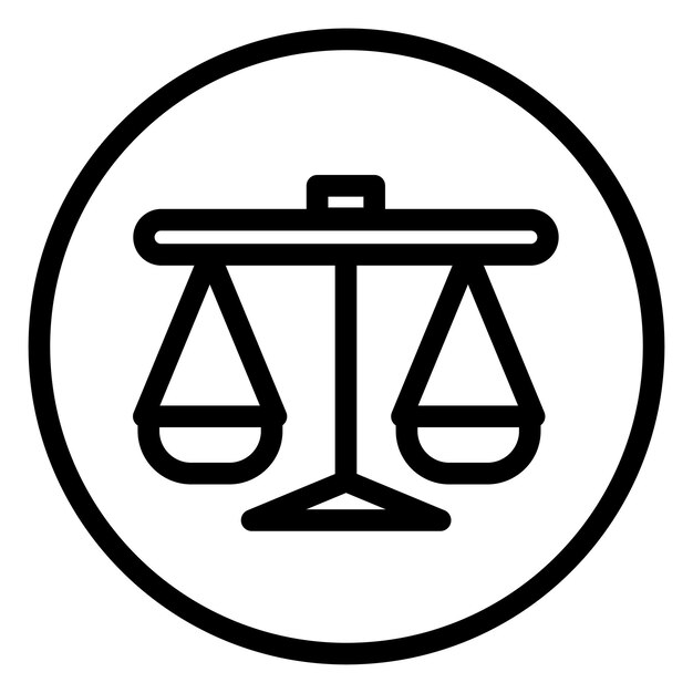 Ilustración vectorial de las escalas fraudulentas de la justicia