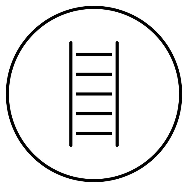 Ilustración vectorial de la escalera