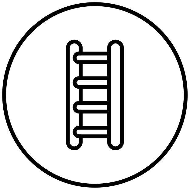 Ilustración vectorial de la escalera