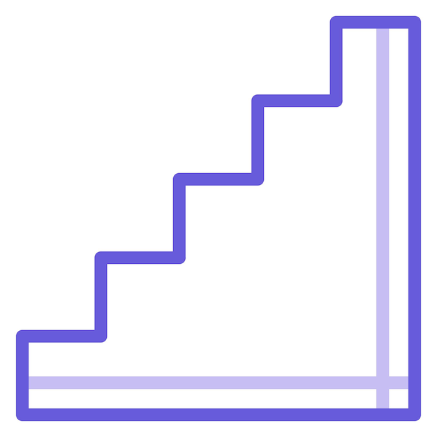 Vector ilustración vectorial de las escaleras