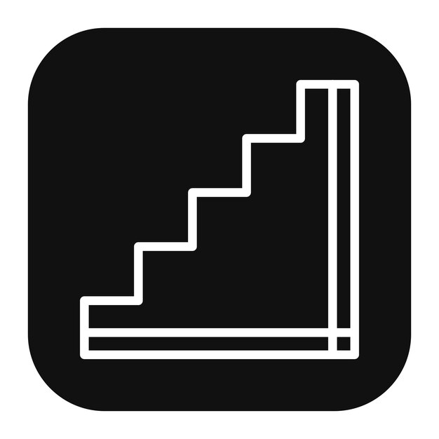 Vector ilustración vectorial de las escaleras