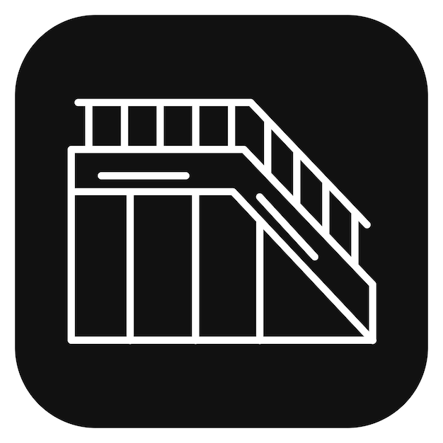 Ilustración vectorial de las escaleras