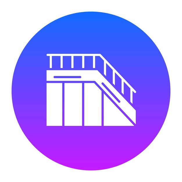 Vector ilustración vectorial de las escaleras