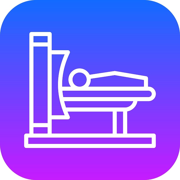 Ilustración vectorial de escaneo CT