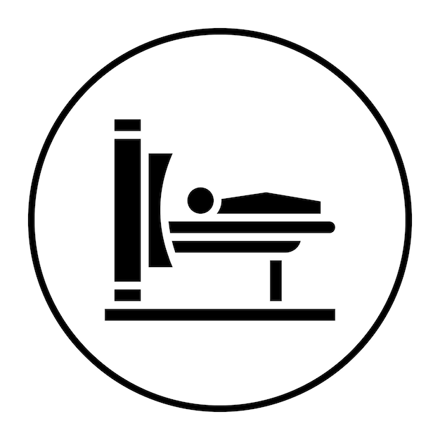 Ilustración vectorial de escaneo CT