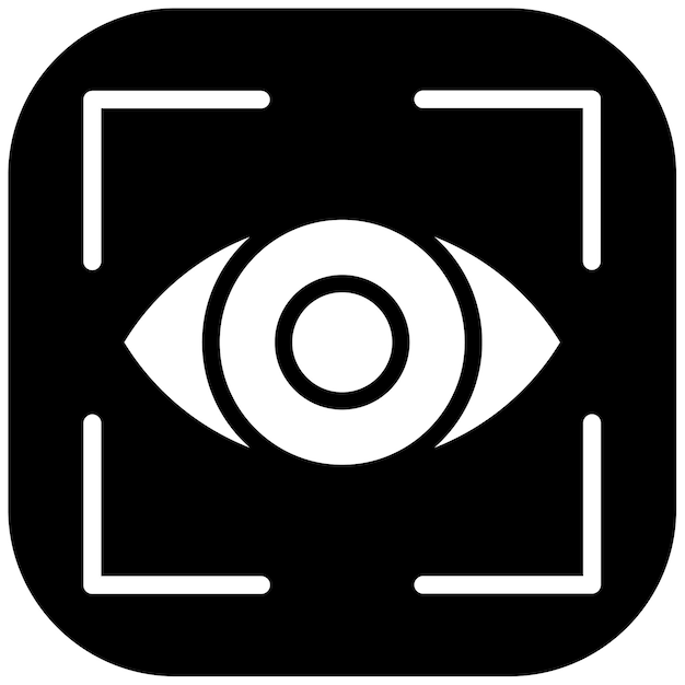 Ilustración vectorial del escáner ocular