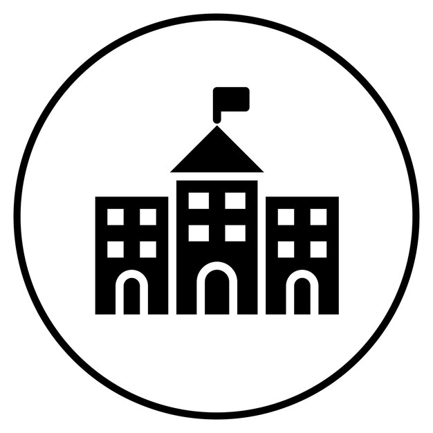 Ilustración vectorial de la escuela