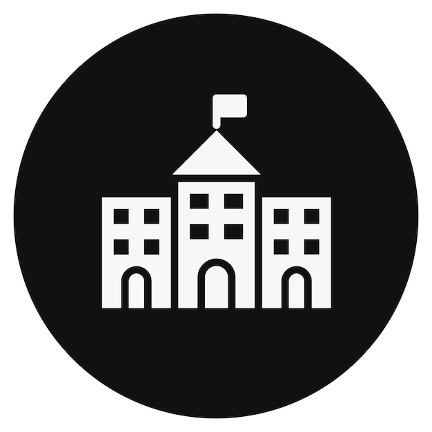 Ilustración vectorial de la escuela
