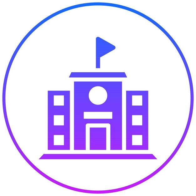 Ilustración vectorial de la escuela