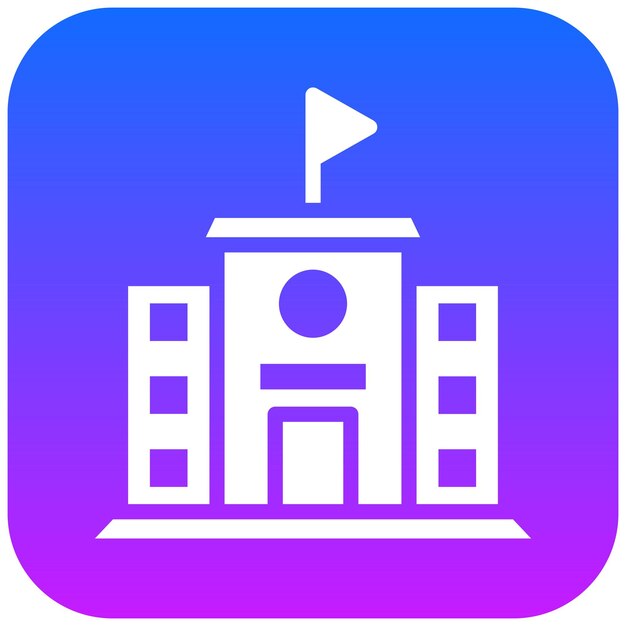 Ilustración vectorial de la escuela