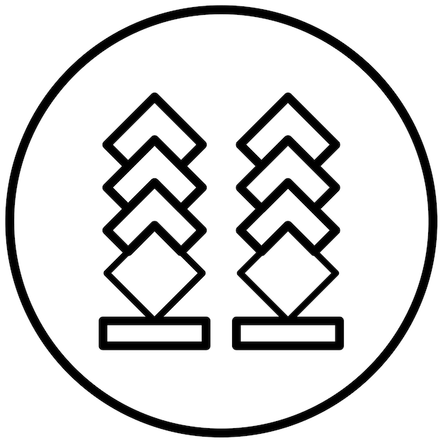Ilustración vectorial de esculturas