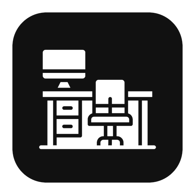 Ilustración vectorial del espacio de trabajo