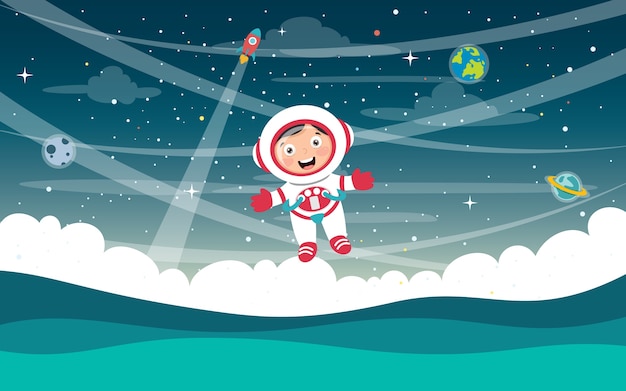 Ilustración vectorial del espacio