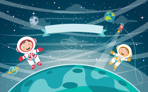 Ilustración vectorial del espacio