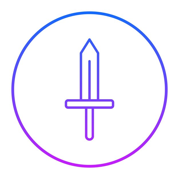 Ilustración vectorial de la espada