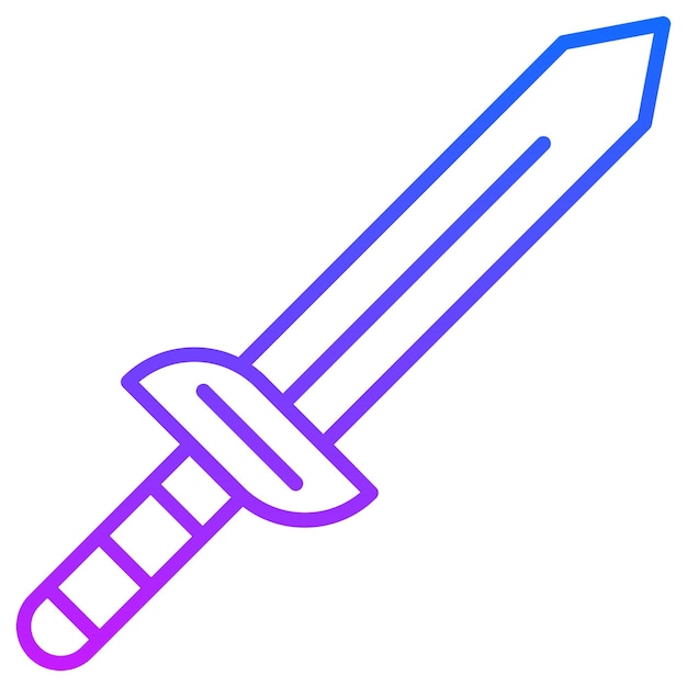 Ilustración vectorial de la espada