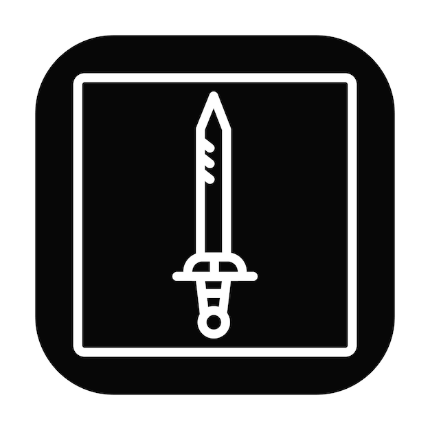 Ilustración vectorial de la espada