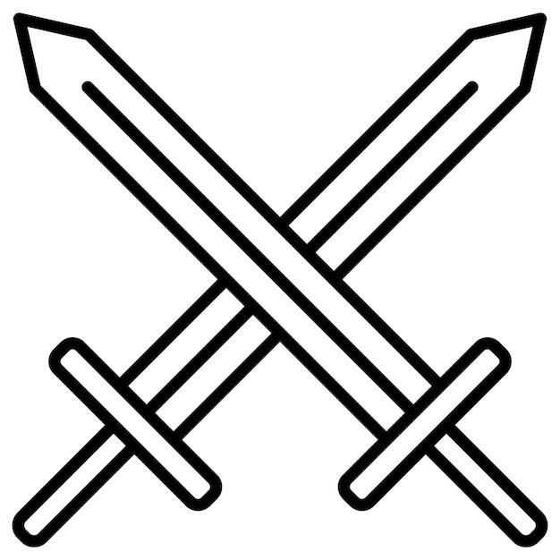 Ilustración vectorial de las espadas