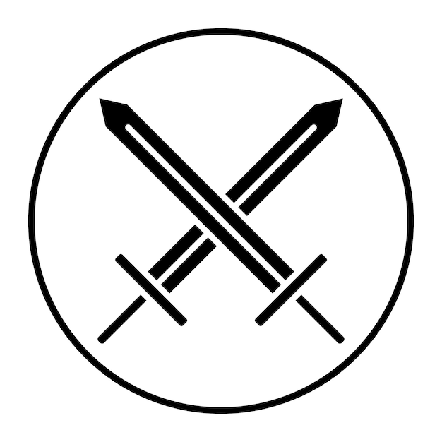 Ilustración vectorial de las espadas