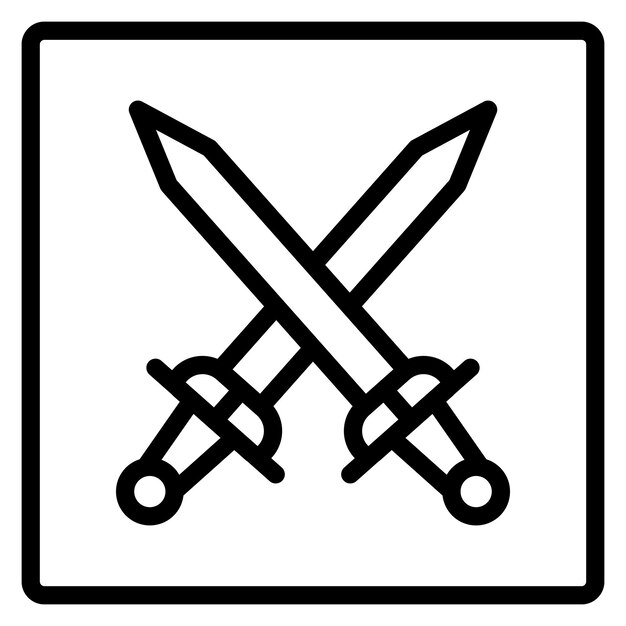 Ilustración vectorial de las espadas