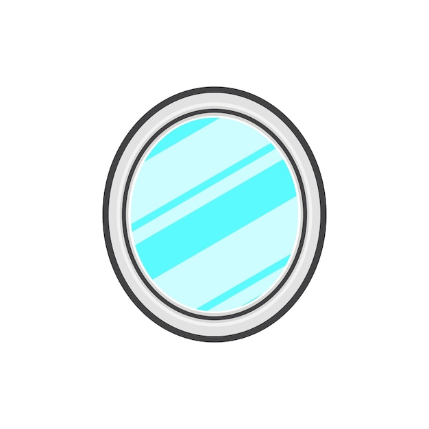 ilustración vectorial de un espejo de belleza