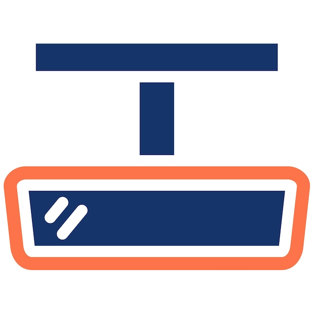 Ilustración vectorial del espejo retrovisor