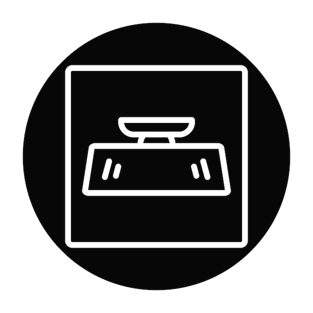 Ilustración vectorial del espejo retrovisor