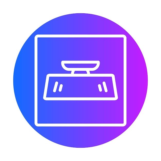Ilustración vectorial del espejo retrovisor