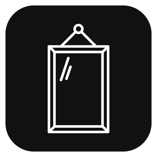 Ilustración vectorial de espejo