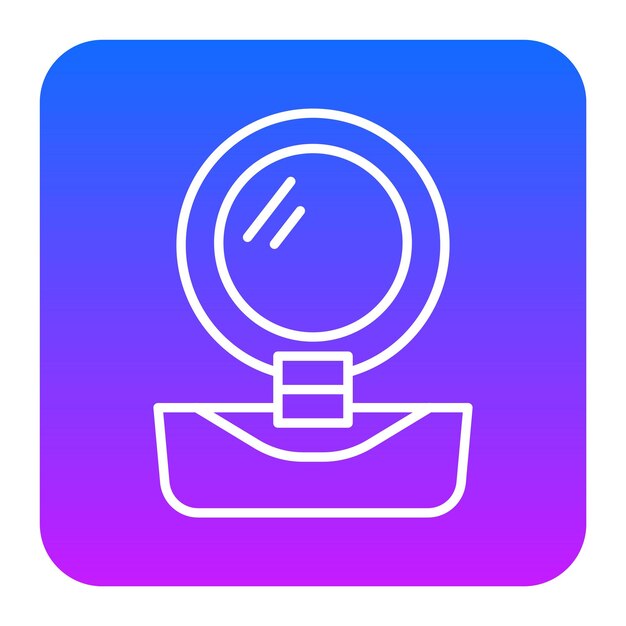 Ilustración vectorial de espejo