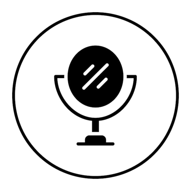 Ilustración vectorial de espejo