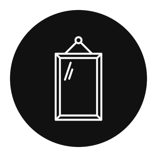 Ilustración vectorial de espejo