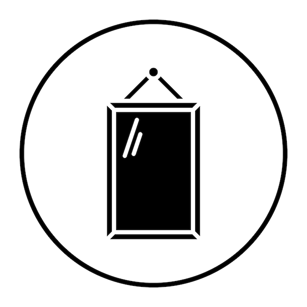 Ilustración vectorial de espejo