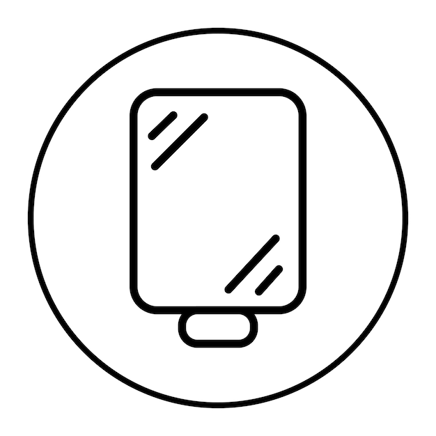 Ilustración vectorial de espejo