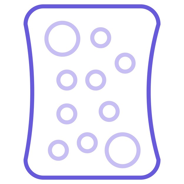 Ilustración vectorial de la esponja