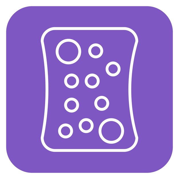 Ilustración vectorial de la esponja