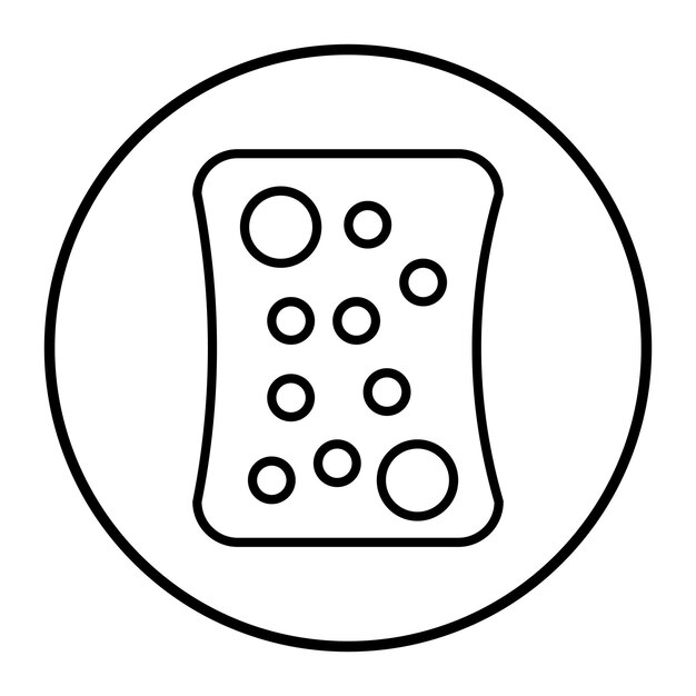 Ilustración vectorial de la esponja