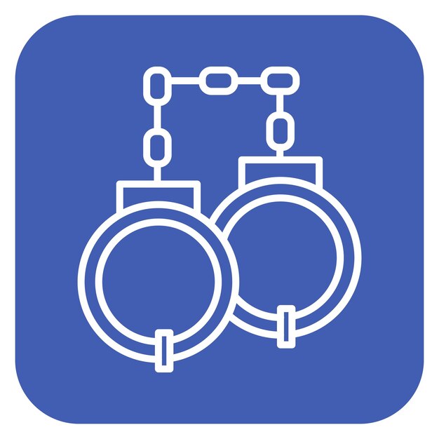Ilustración vectorial de las esposas