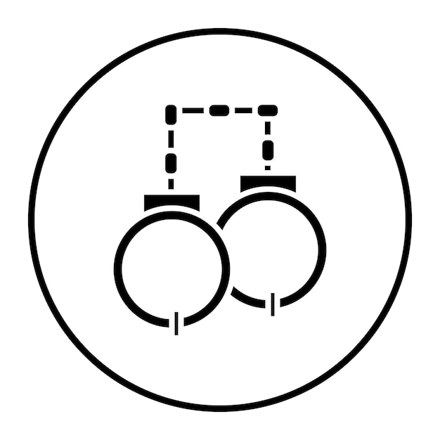Ilustración vectorial de las esposas