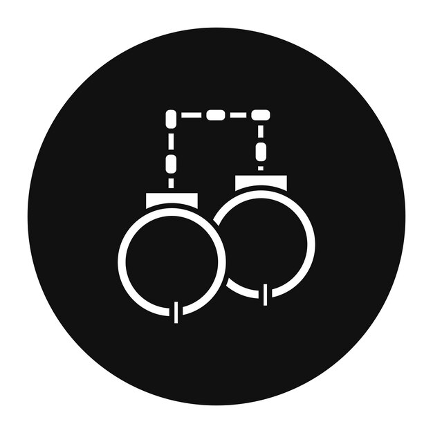 Ilustración vectorial de las esposas