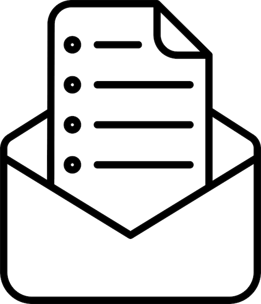 Ilustración vectorial del esquema de prueba de correo electrónico