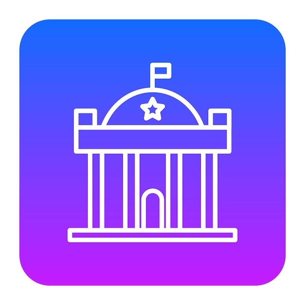 Ilustración vectorial de la estación de policía