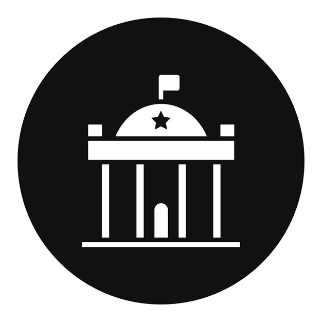 Ilustración vectorial de la estación de policía