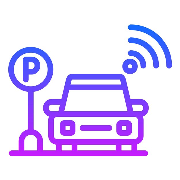 Ilustración vectorial de estacionamiento