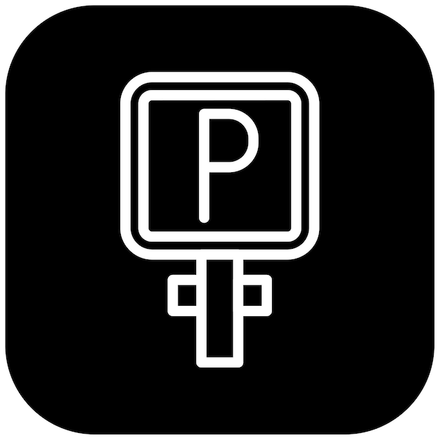 Ilustración vectorial de estacionamiento
