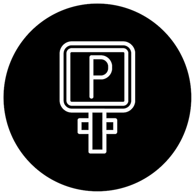 Ilustración vectorial de estacionamiento