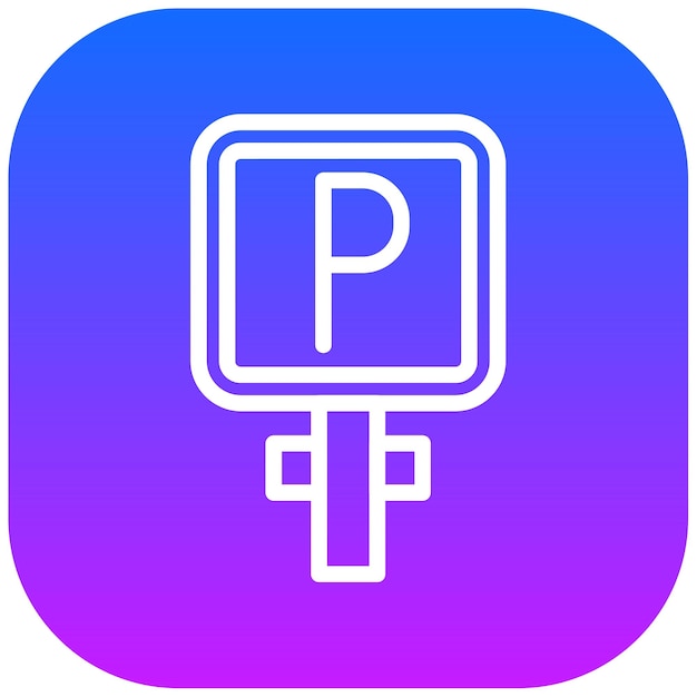 Ilustración vectorial de estacionamiento